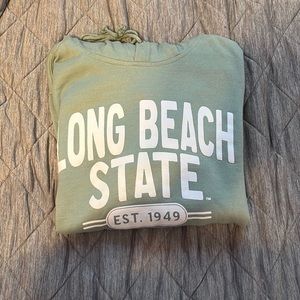 Safe green Long Beach state hoodie